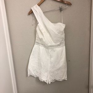 Endless Rose 1 Shoulder Shorts Romper NWT SZ L